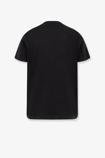 Black golden goose men’s cotton t-shirt with short sleeves and a simple solid design