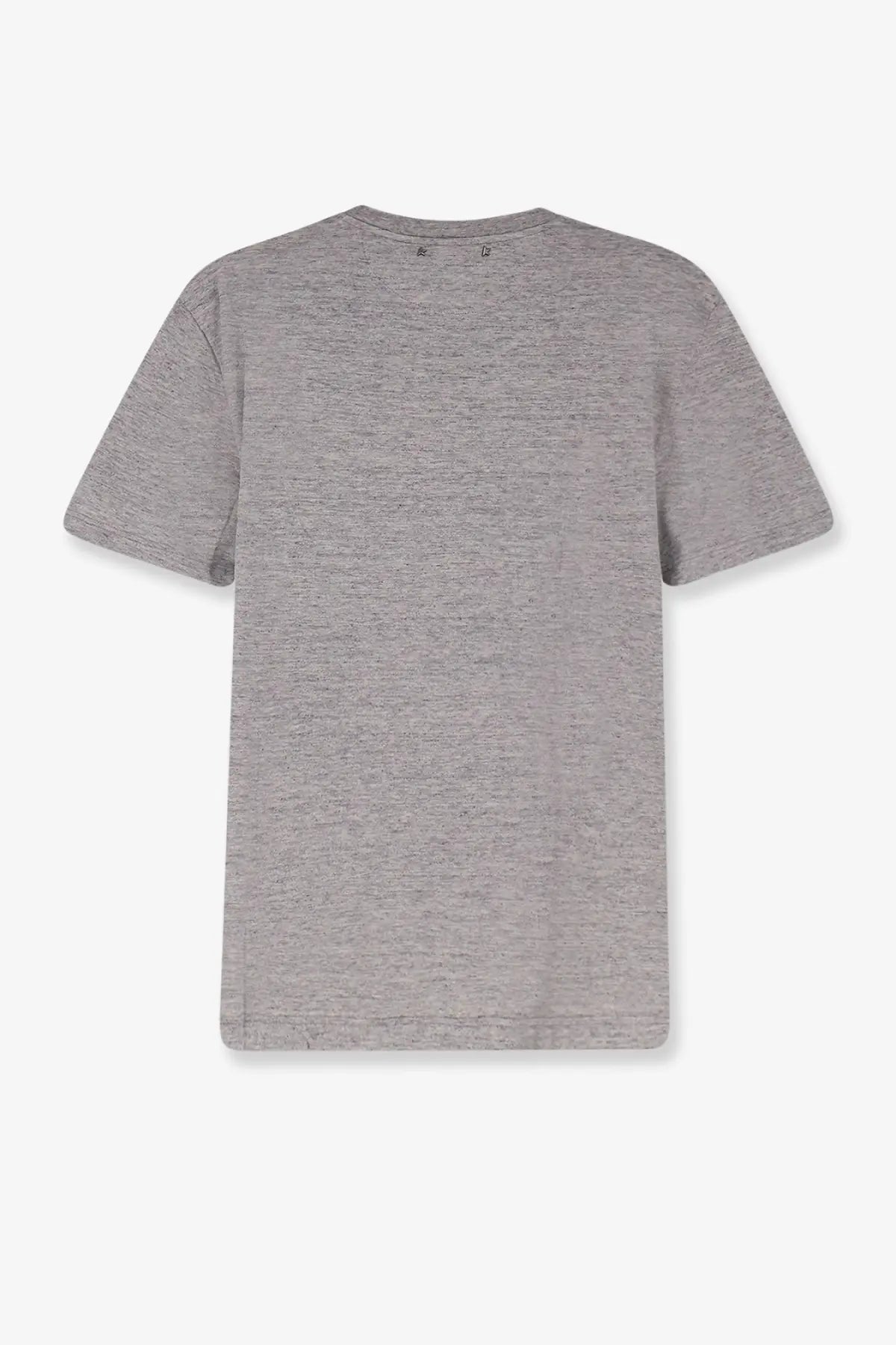 Golden Goose men’s grey heathered cotton t-shirt with crew neck and short sleeves