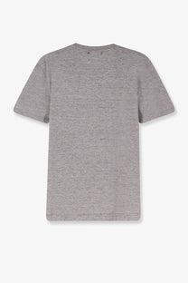 Golden Goose men’s grey heathered cotton t-shirt with crew neck and short sleeves