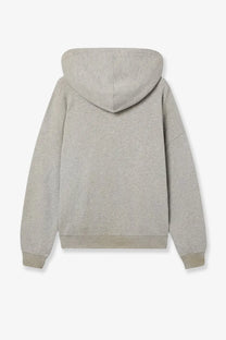 Golden Goose men’s cotton sweatshirt grey soft heather gray hooded relaxed fit with ribbed cuffs