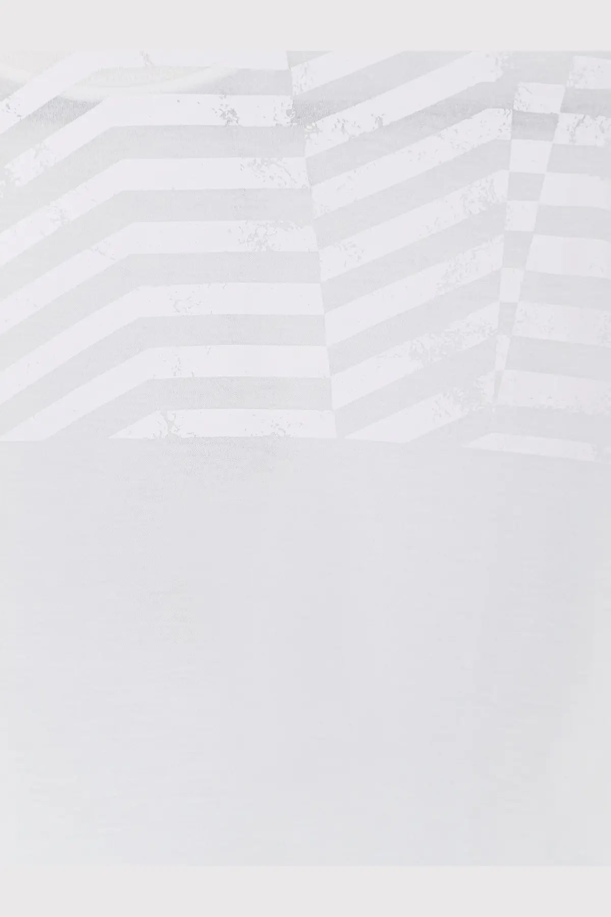 Golden goose men’s lyocell shirt white with minimalist abstract chevron stripes in soft white and light gray background