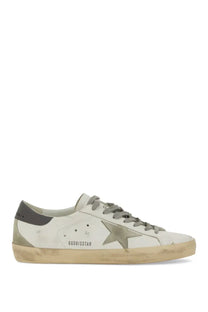 Golden Goose Men’s Super Star white leather sneaker with faded metallic star