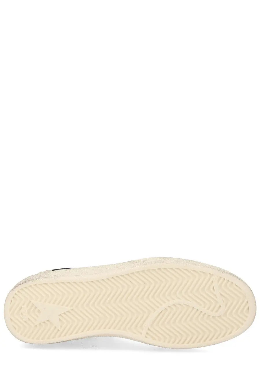 Cream-colored rubber sole with herringbone tread and subtle branding on golden goose women’s ballstar sneaker multicolor
