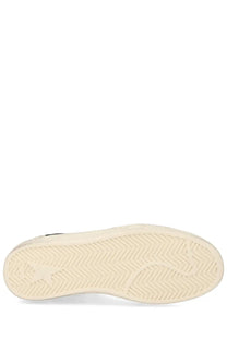 Cream-colored rubber sole with herringbone tread and subtle branding on golden goose women’s ballstar sneaker multicolor