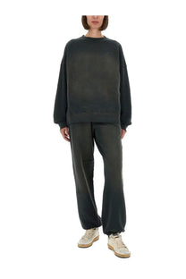 Golden goose women’s journey sweatshirt grey dark gray oversized with relaxed fit and ribbed cuffs