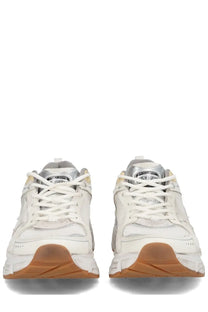 Golden Goose women’s Lightstar sneaker in white with silver chunky details and a tan rubber sole