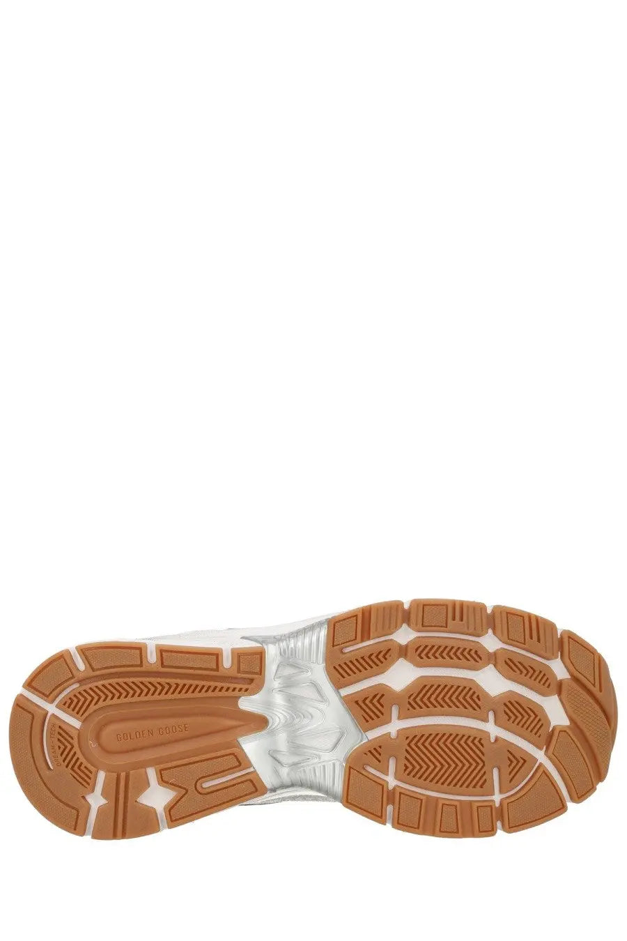 Golden goose women’s lightstar sneaker white with white and tan rubber sole and translucent cloudfoam midsole