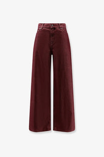 Golden goose women’s melody boyfriend fit blue denim trousers with high waist and classic five-pocket design