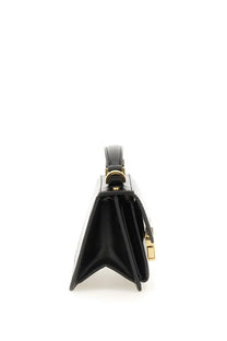 Golden Goose womens small Venice bag black black patent leather handbag with gold-tone hardware and minimalist design