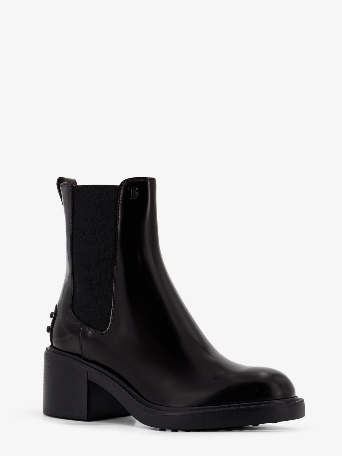 Tod's Women's Gomma T60 Leather Ankle Boots Black