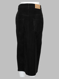 Isabel Marant Étoile Women's Gonna Bisane in Ecopelle Black
