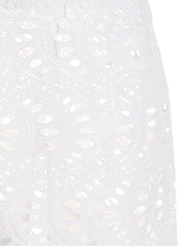 Giambattista Valli Gonna Lunga Macramè White
