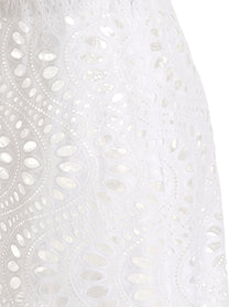 Giambattista Valli Gonna Lunga Macramè White