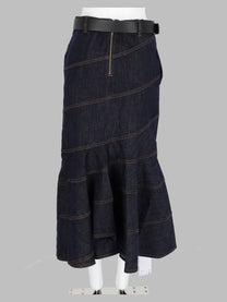 self-portrait Women's Gonna Midi in Denim Blue