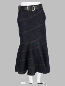self-portrait Women's Gonna Midi in Denim Blue