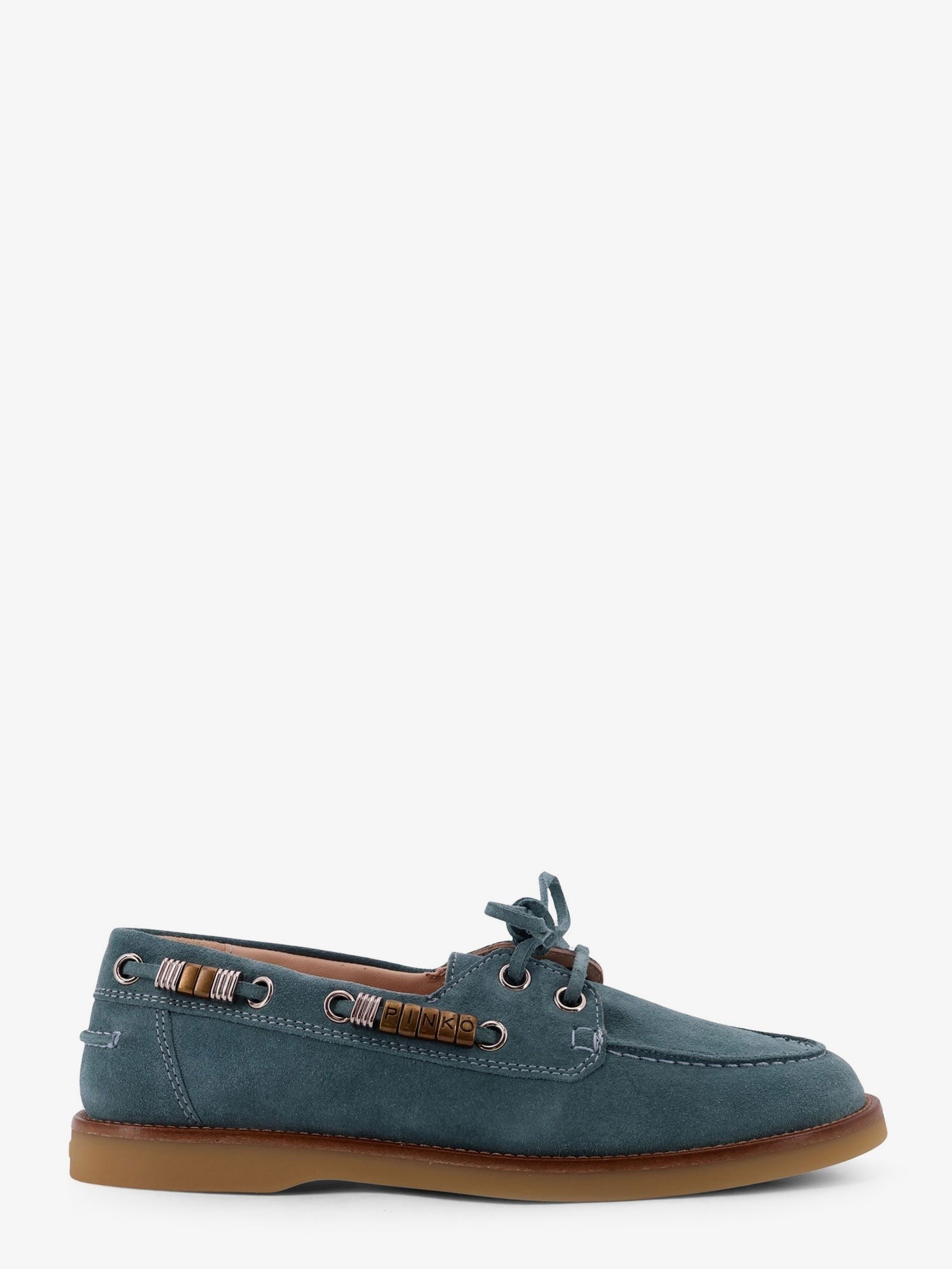 Pinko Women's Grace Boat Shoe Blue