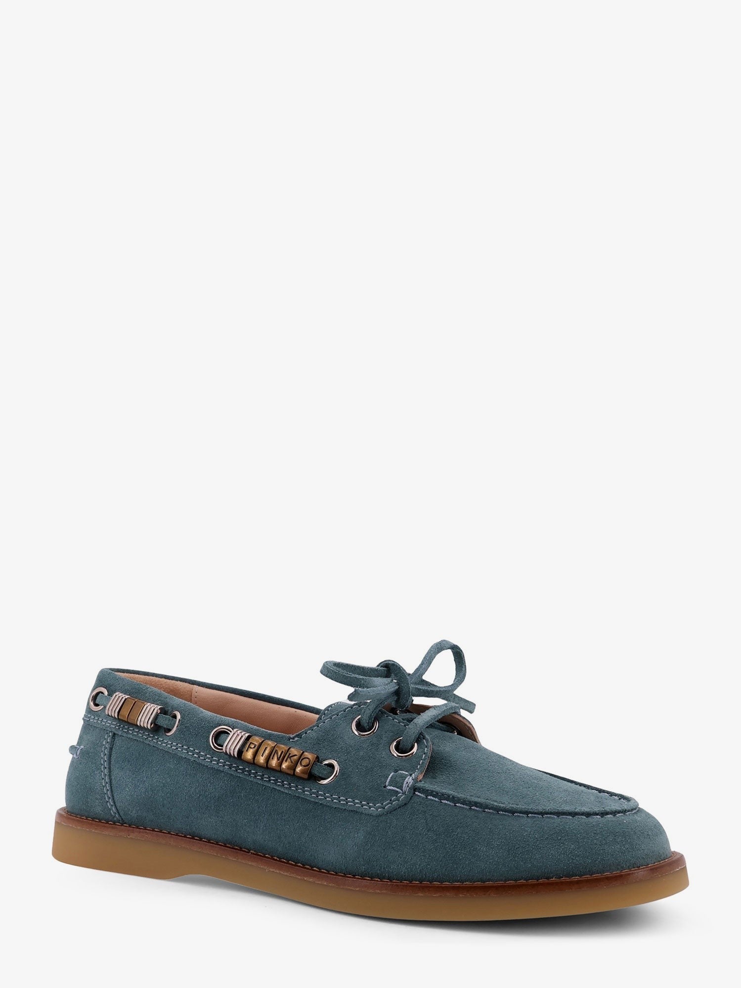 Pinko Women's Grace Boat Shoe Blue