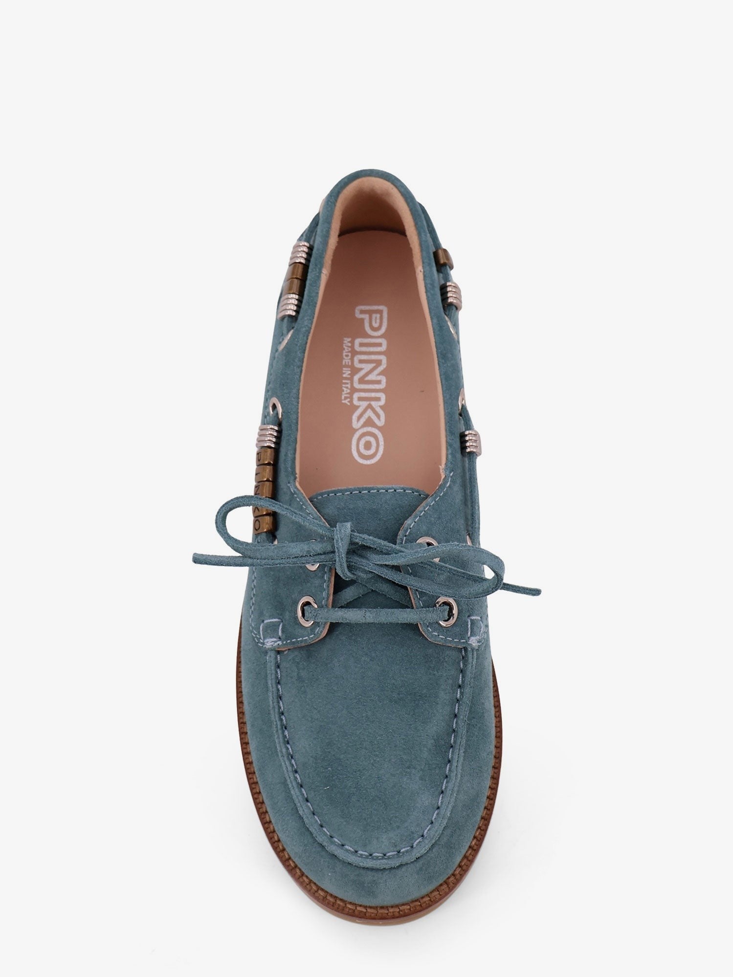 Pinko Women's Grace Boat Shoe Blue