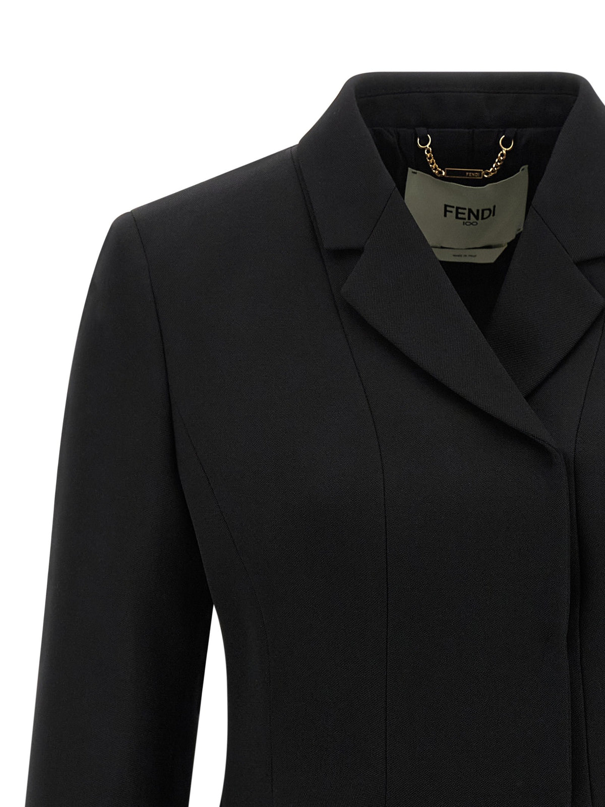 Fendi Grain De Poudre Blazer Black