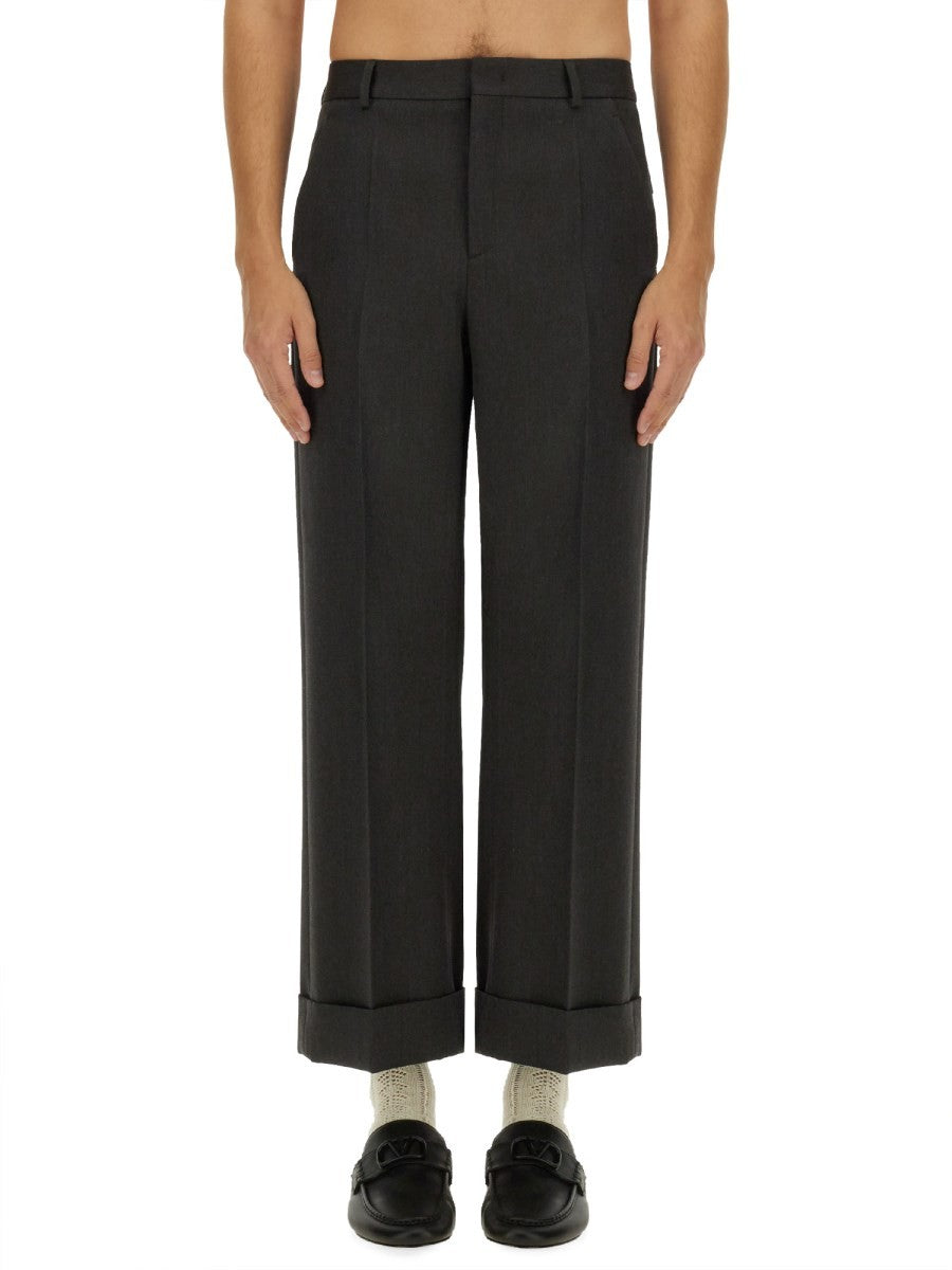 Valentino Men's Grain DE Poudre Pants Grey