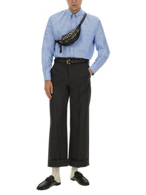 Valentino Men's Grain DE Poudre Pants Grey