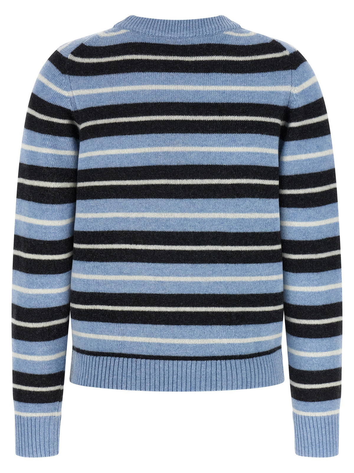 Ganni Graphic Wool Sweater Blue