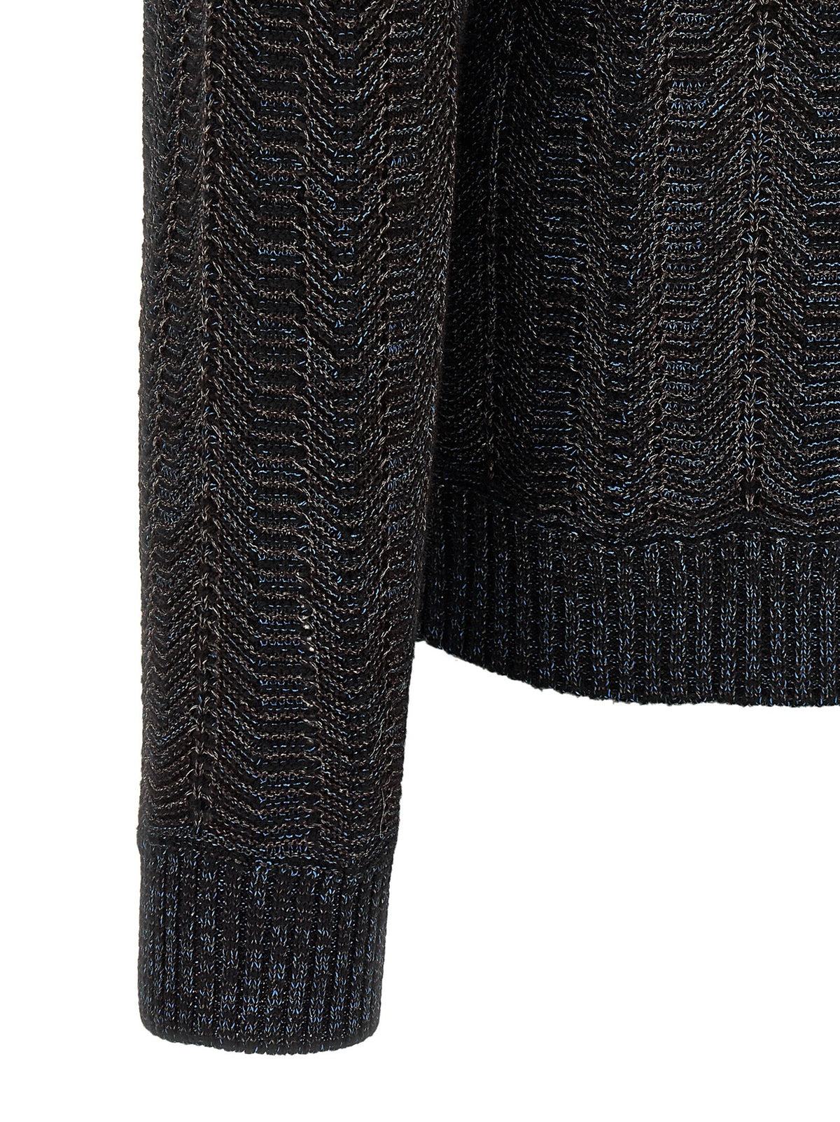 Missoni Greek Pattern Cardigan Blue