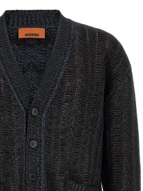 Missoni Greek Pattern Cardigan Blue
