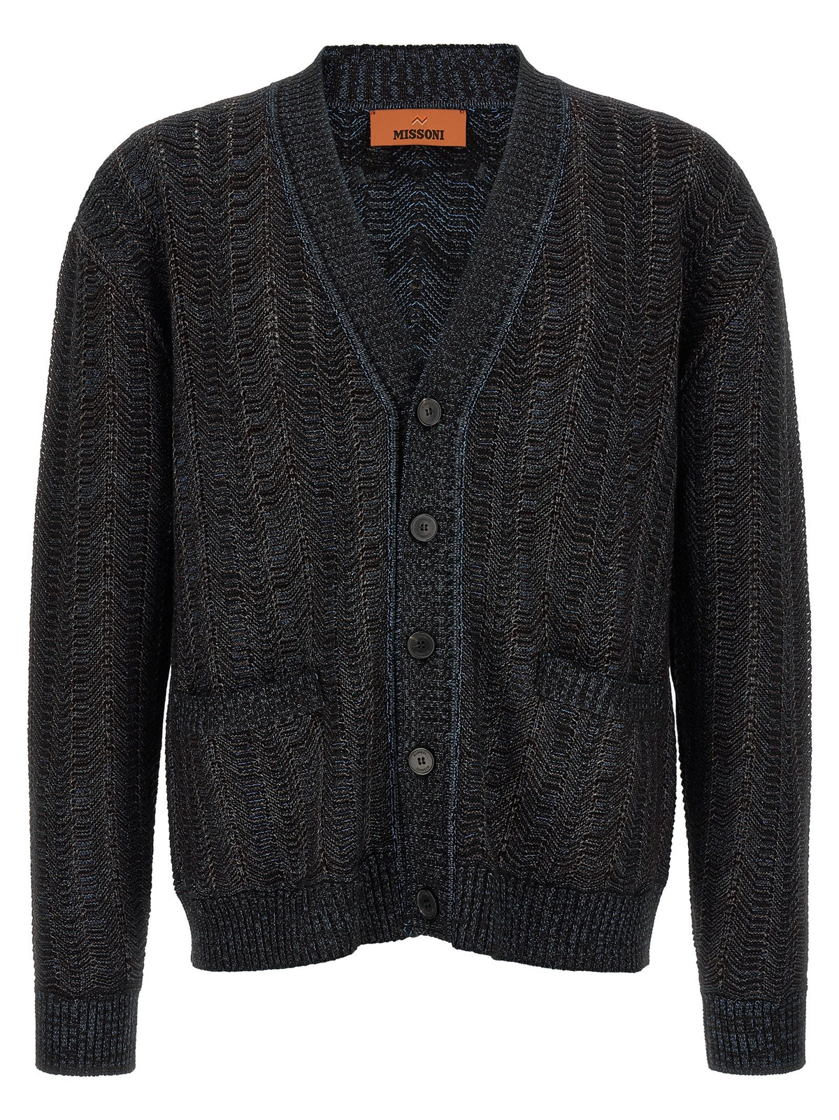 Missoni Greek Pattern Cardigan Blue