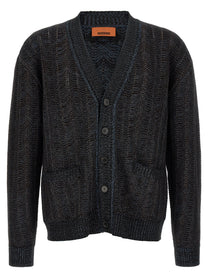 Missoni Greek Pattern Cardigan Blue