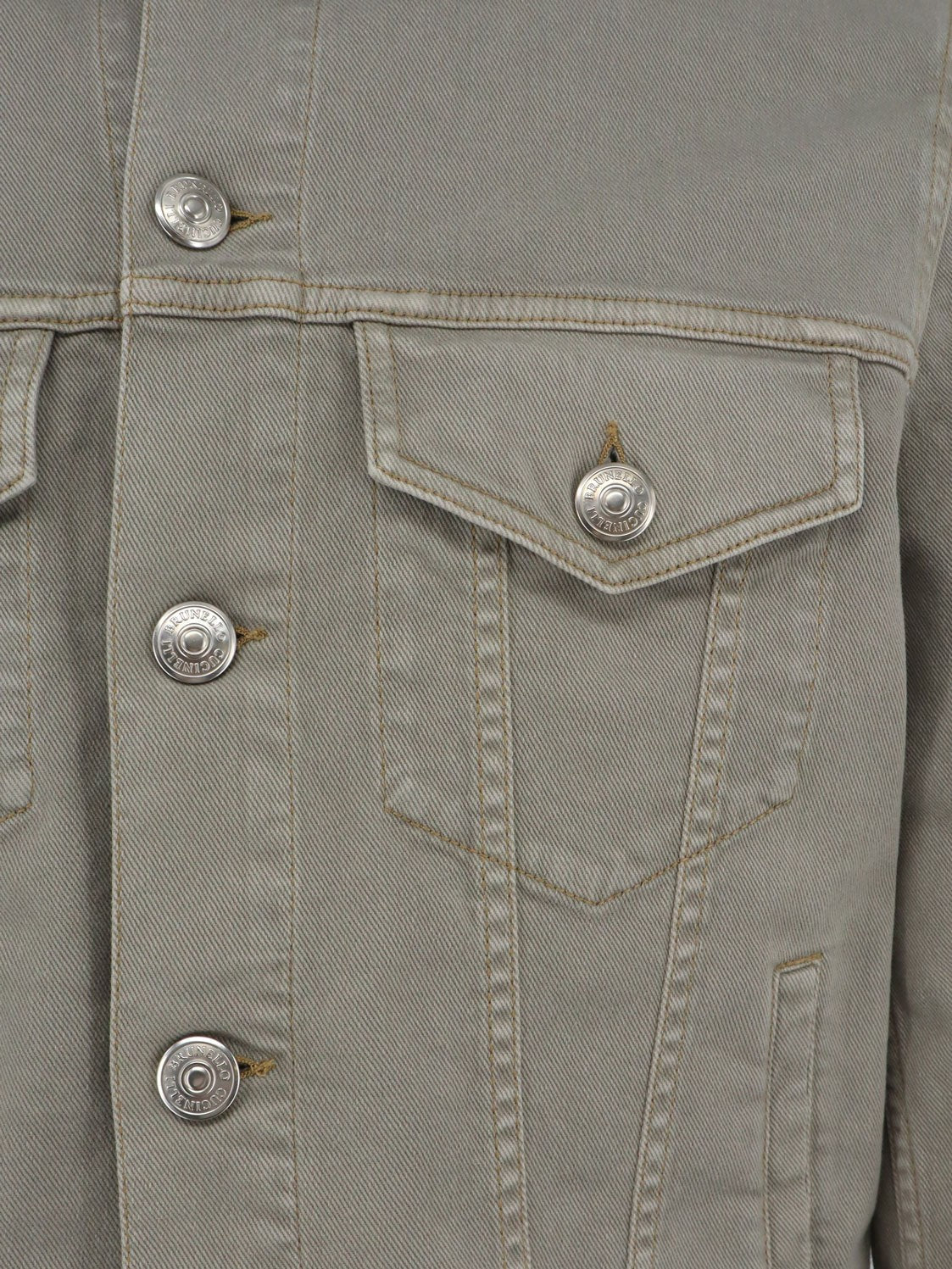 Brunello Cucinelli Men's Denim Jacket Grey