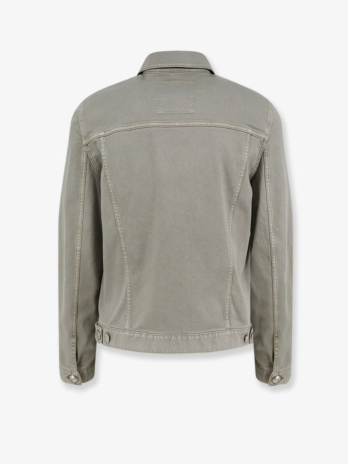 Brunello Cucinelli Men's Grey Denim Jacket Brown