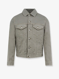 Brunello Cucinelli Men's Denim Jacket Grey