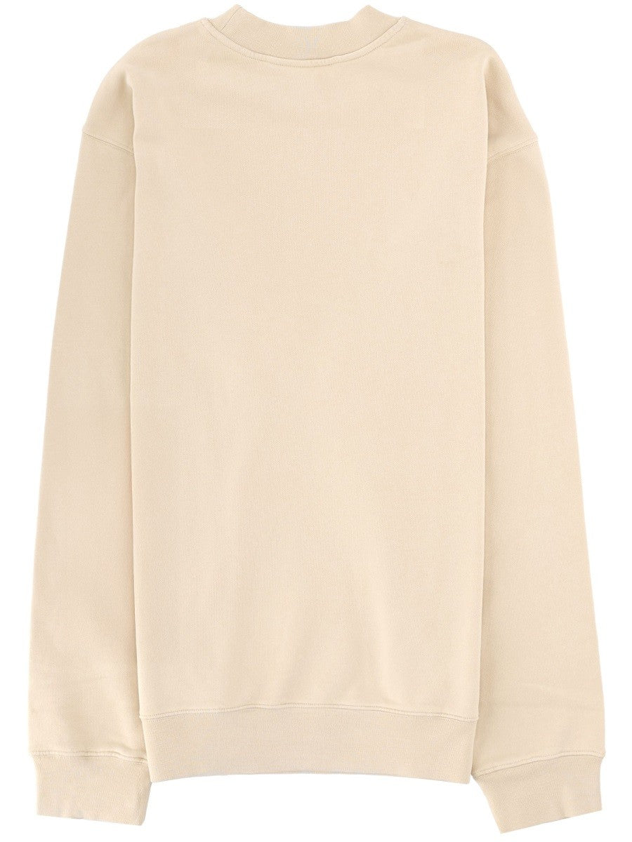 JACQUEMUS Men's Grosgrain Sweatshirt Beige