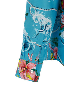 Gucci Gucci Floral Print Shirt Blue