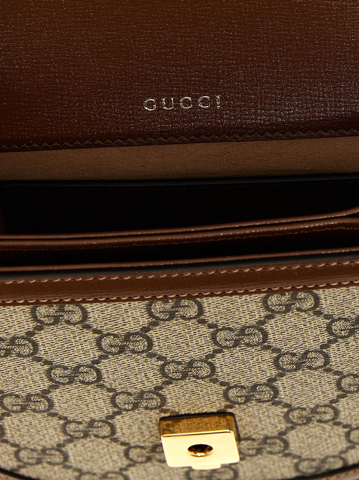Gucci Gucci Horsebit Handbag Brown