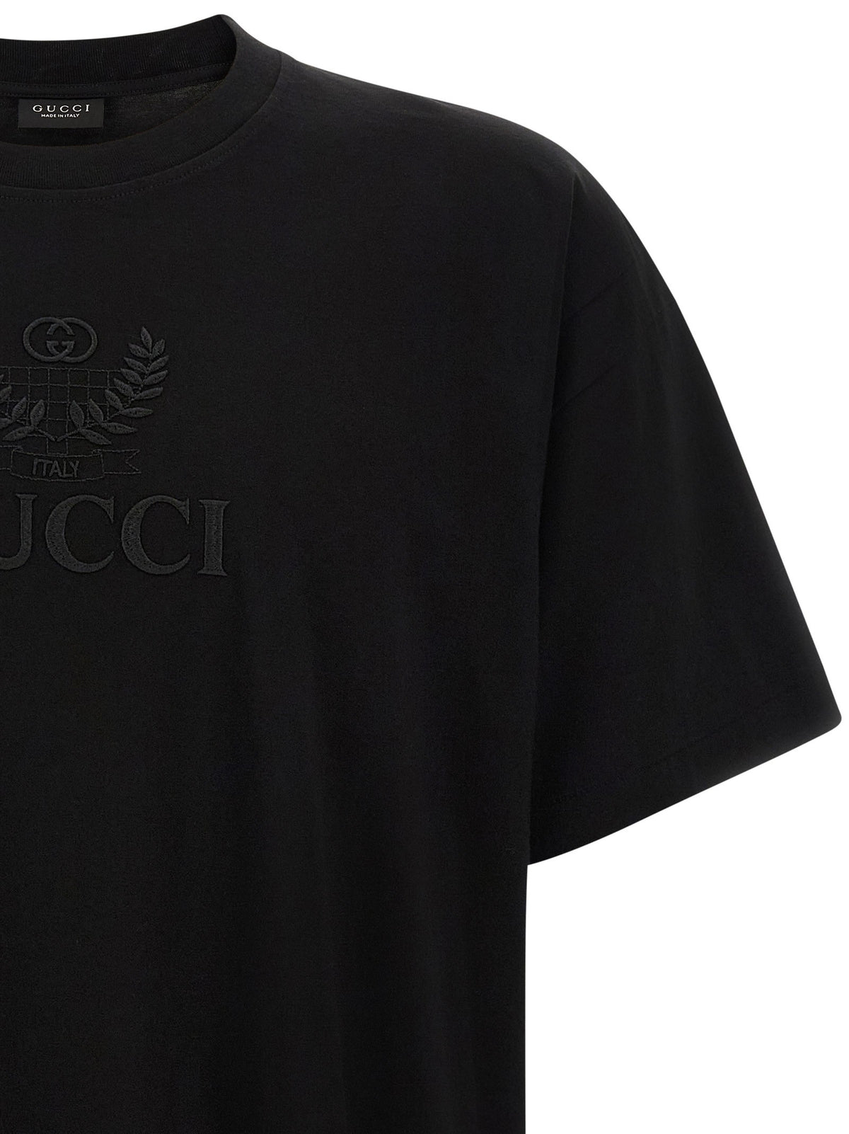 Gucci Gucci Incrocio GG Embroidered Shirt Black