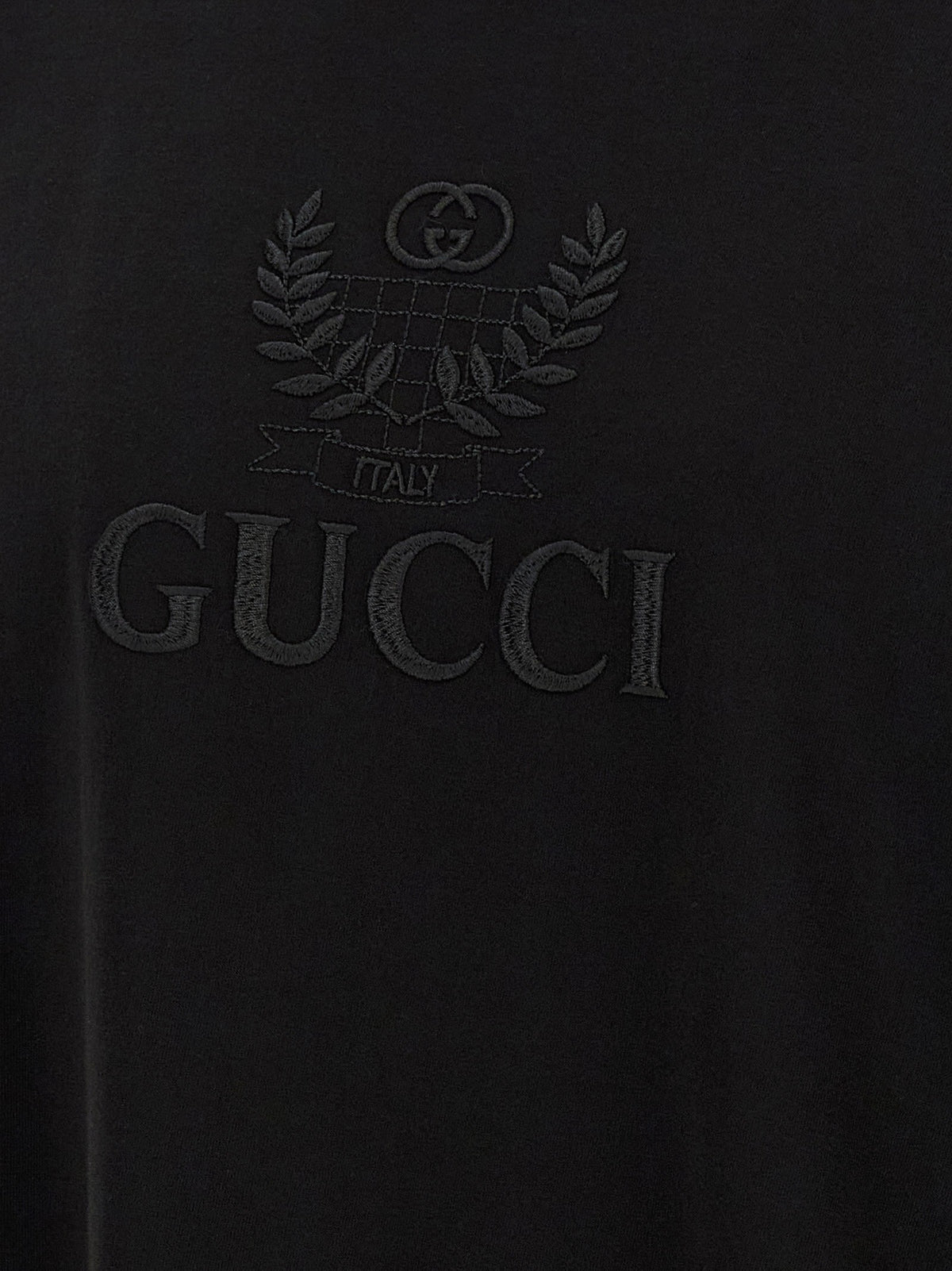 Gucci Gucci Incrocio GG Embroidered Shirt Black