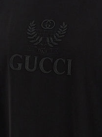 Gucci Gucci Incrocio GG Embroidered Shirt Black