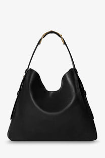 Black leather Gucci Beatrix large hobo bag with gold-tone hardware and spacious shoulder design for women