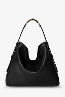 Black leather Gucci beatrix large hobo shoulder bag with gold-tone hardware for women