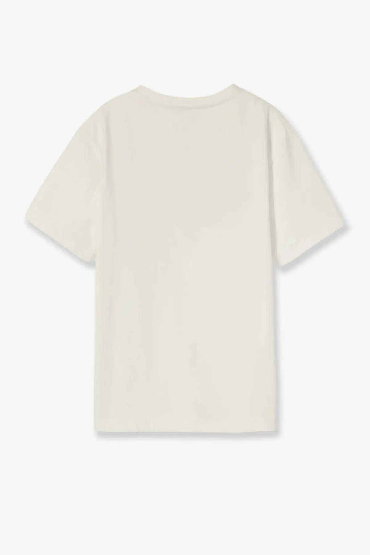 Gucci women’s cream-colored short-sleeved cotton t-shirt with a simple round neckline in cotton jersey material