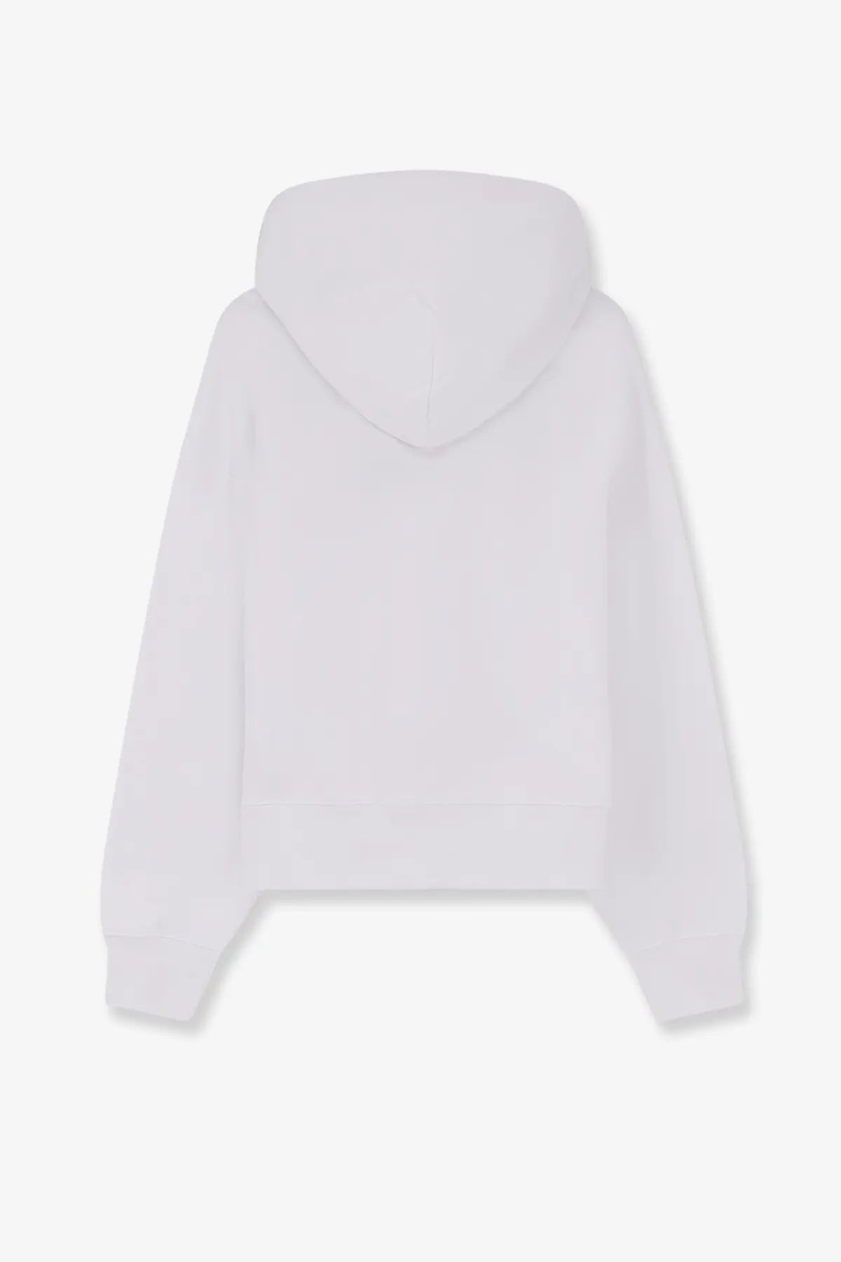 Gucci women’s white cotton sweatshirt with a hood and soft minimalist design