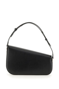 Gucci women’s black leather shoulder bag with sleek minimalist design and silver-toned horsebit hardware
