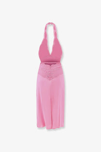 Gucci Women's Silk Satin Midi Dress Blue
