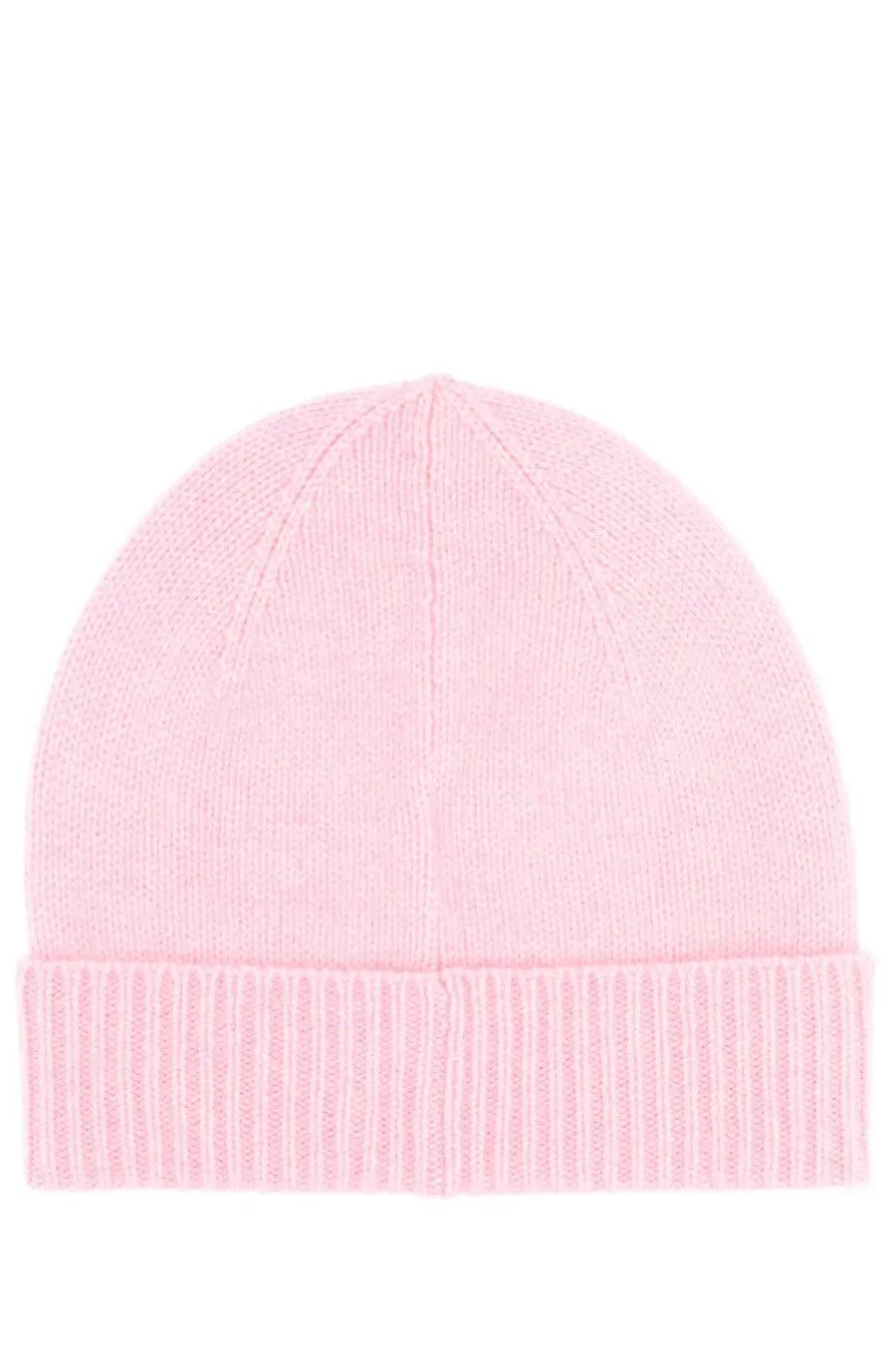 A soft pink ribbed knit beanie with folded cuff from guest in residence womens cashmere beanie blue collection