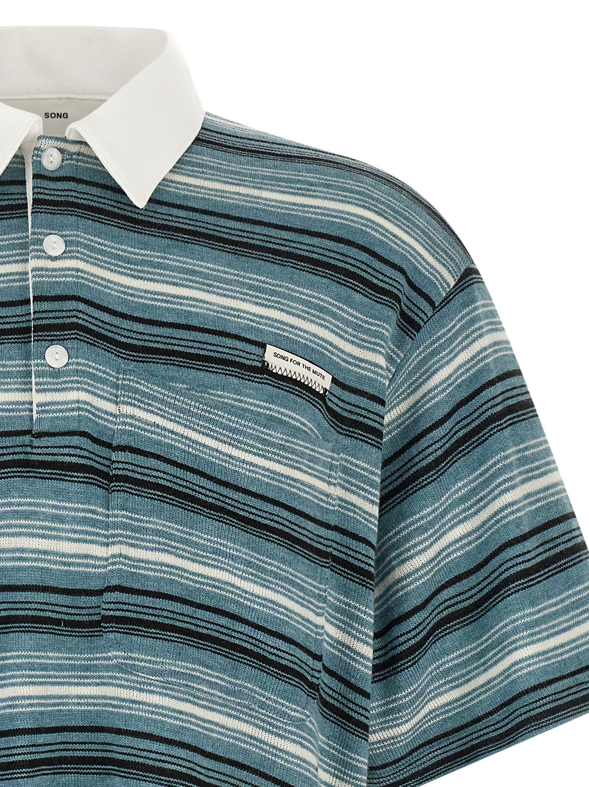 Song For The Mute Gym Polo Shirt Blue