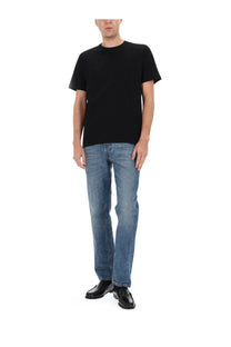 Haikure men’s jeans tokyo blue black short-sleeved crew neck t-shirt made of cotton for casual wear