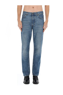 Haikure men’s jeans Tokyo Blue medium-wash blue denim with straight-leg cut and classic five-pocket design