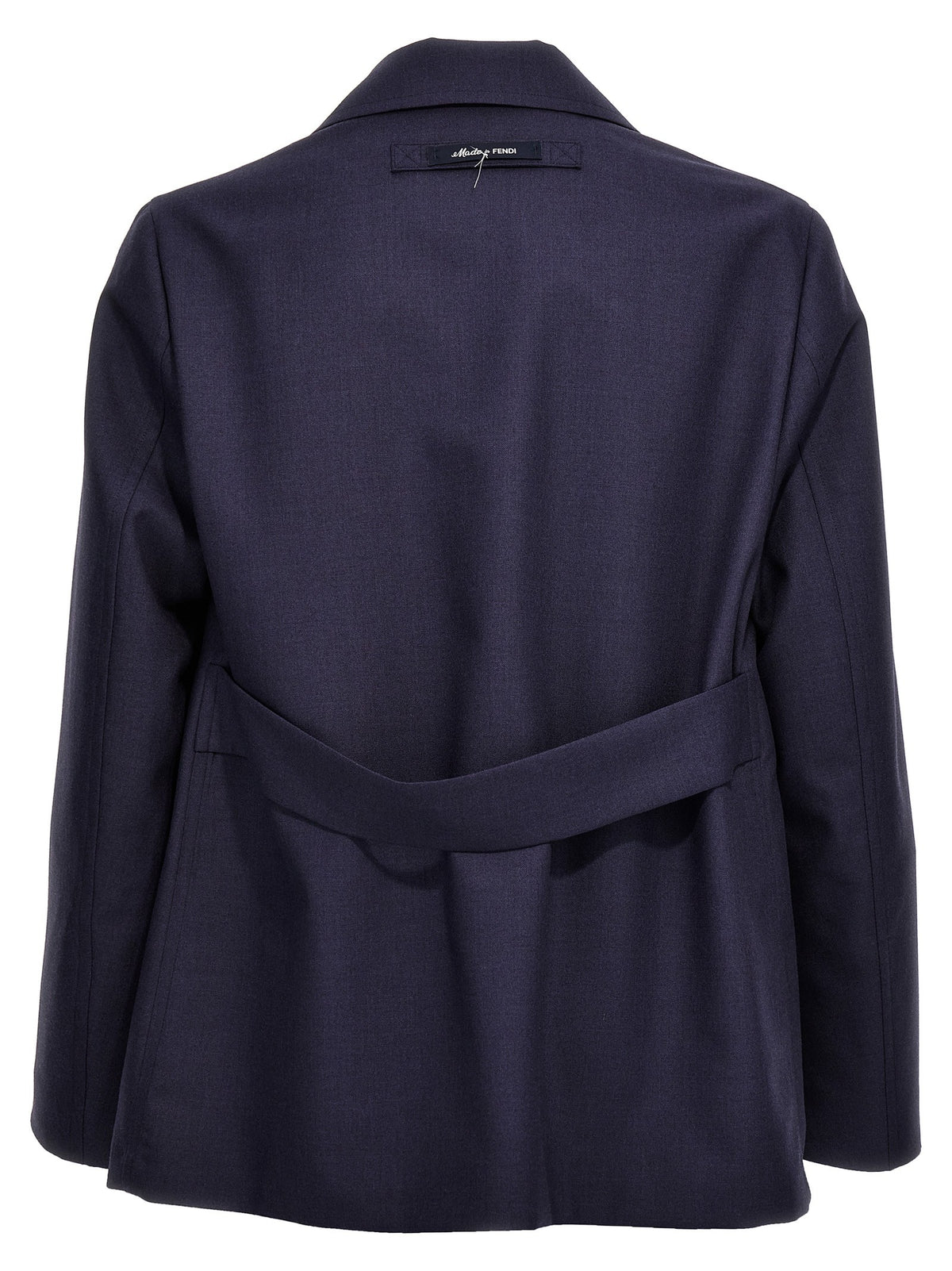 Fendi Half Belt Jacket Blue